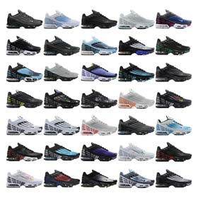 NIKE Air Max TN3 Cushion III Summer Mesh Heightening Casual Men's and Women's Full Palm Breathable Sports Shoes-2355  